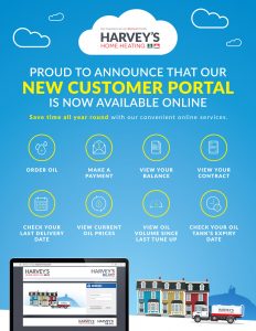 New Online Customer Portal for Harvey's Home Heating - Pay Your Bills Online